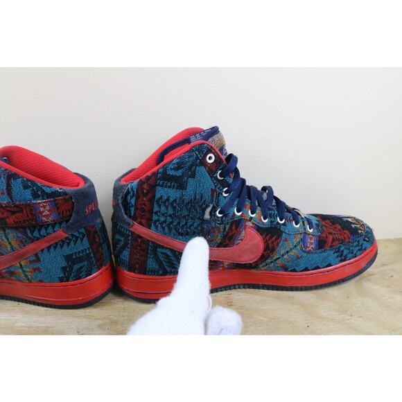 Nike Air Force 1 Pendleton ID Sneakers 15 Aztec Print High Premium High - Picture 5 of 12